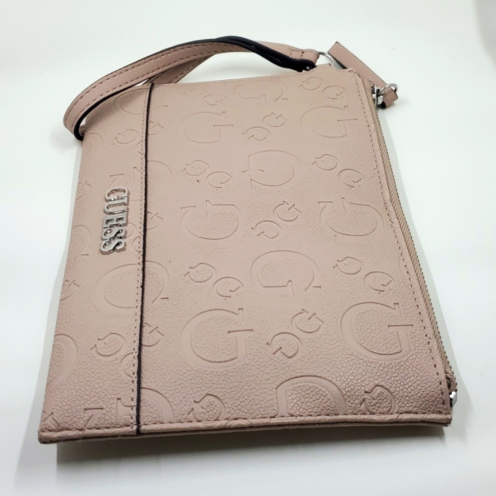 Guess nude tone wristlet